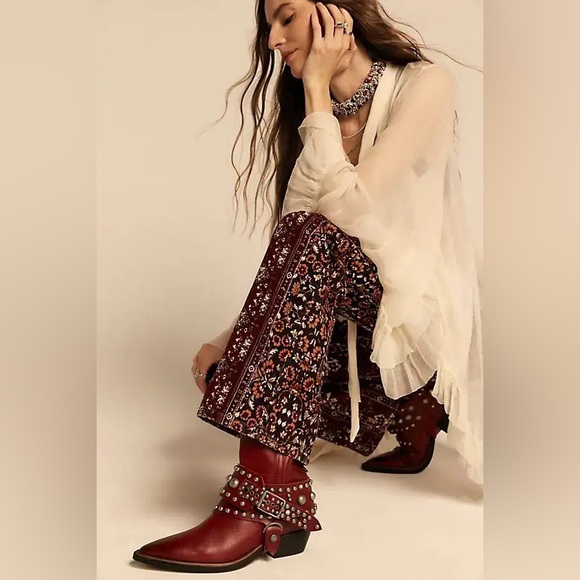 $628!FREE PEOPLE We The Free Axel Boots Chili Pepper Florence SZ 9 SOLD OUT NWOB - Picture 3 of 12